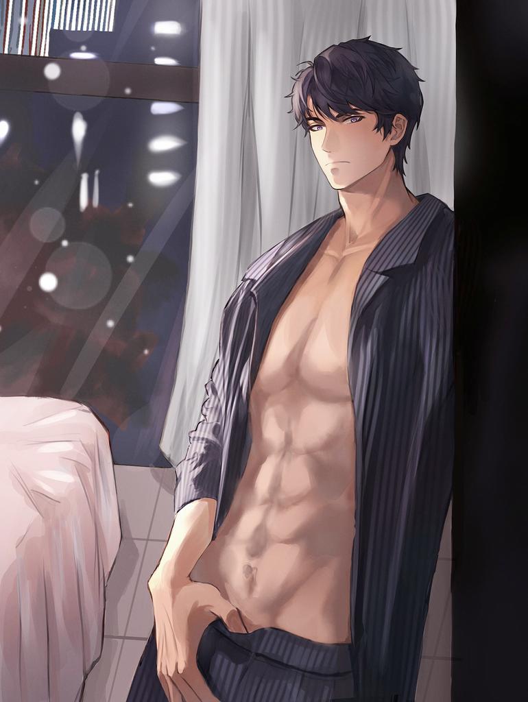 Xsbsyan's tweet photo. 笨蛋，愣着做什么，不过来睡觉吗？
#恋与制作人 #李泽言 #画画 #摸鱼 https://t.co/DmYydUEPNU
