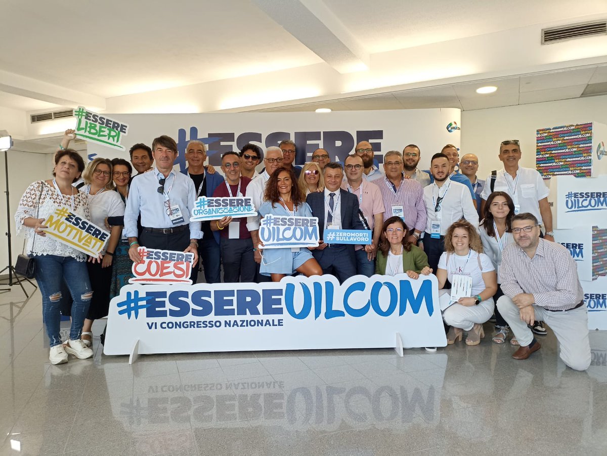 UilcomPuglia's tweet photo. Si continua con i lavori del VI CONGRESSO DELLA @UilcomNazionale!
La delegazione della @UilcomPuglia al completo, per una mattinata di lavoro e di approfondimento attraverso l'ascolto degli interventi previsti.
#ESSEREUILCOM https://t.co/CCSgzmX4PV