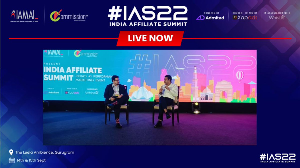 IAMAI (@iamaiforum) on Twitter photo Expand your knowledge from a panel discussion on “How Gaming Influencer marketing driving engagement for brands?”
<a href="/lahirimanas/">Manas Lahiri</a> <a href="/HavasMediaIN/">Havas Media Network India</a> <a href="/GridlogicIN/">Gridlogic</a>
#IAS22 #Indiaaffiliatesummit Expand your knowledge from a panel discussion on “How Gaming Influencer marketing driving engagement for brands?”
<a href="/lahirimanas/">Manas Lahiri</a> <a href="/HavasMediaIN/">Havas Media Network India</a> <a href="/GridlogicIN/">Gridlogic</a>
#IAS22 #Indiaaffiliatesummit