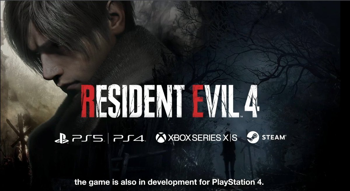 dailyremen's tweet photo. Resident Evil 4 Remake will be available on PS4 #TGS2022 https://t.co/asAl7uUA5Y