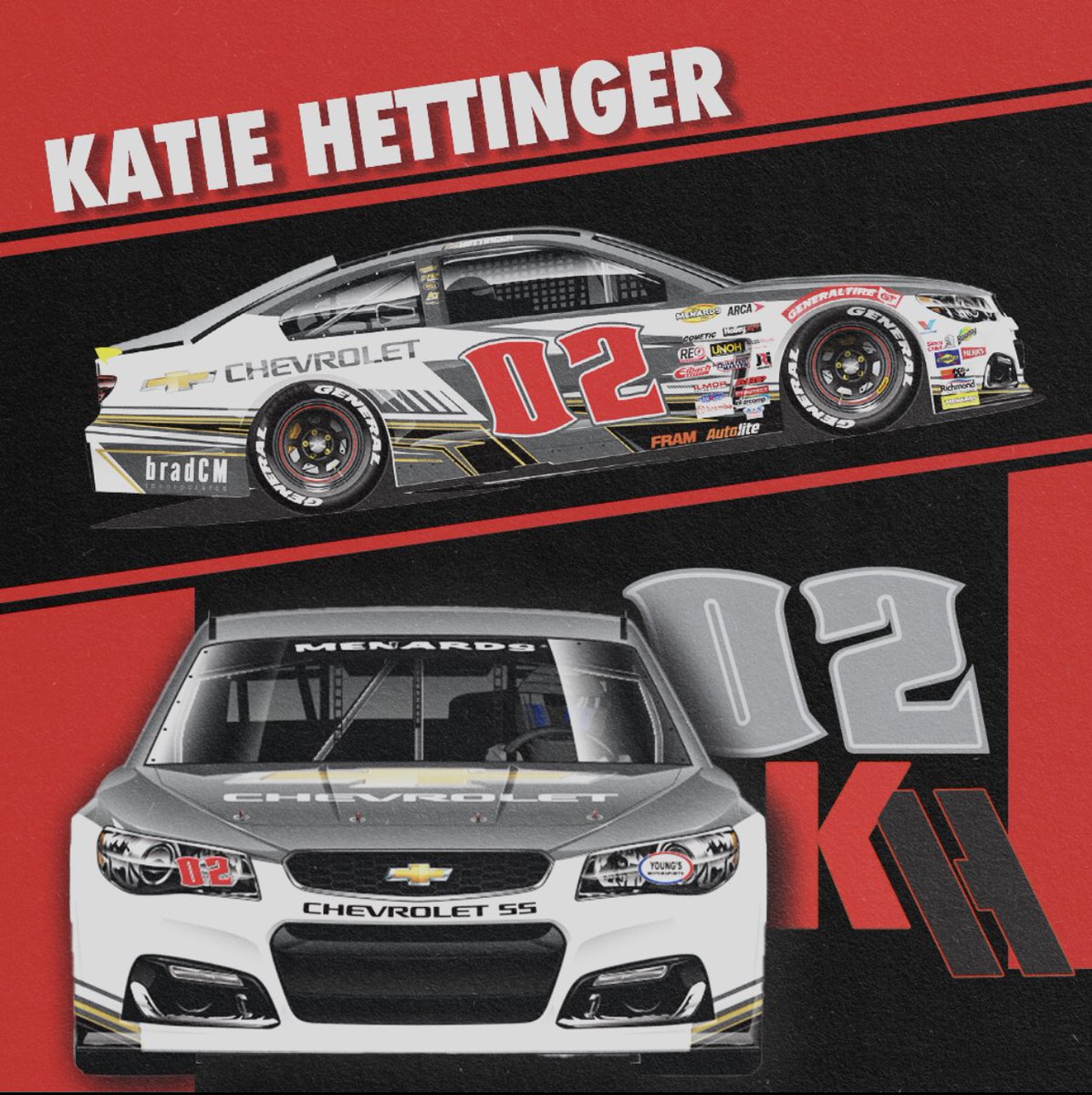 Young’s Motorsports has signed 15 year old late model driver Katie