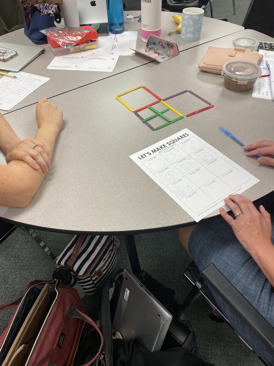 HDSBMath's tweet photo. We had so much fun "Making Squares" with our SPD IRTs yesterday! @mathequalslove #HDSBSharesMath https://t.co/Rk48GIHnFx