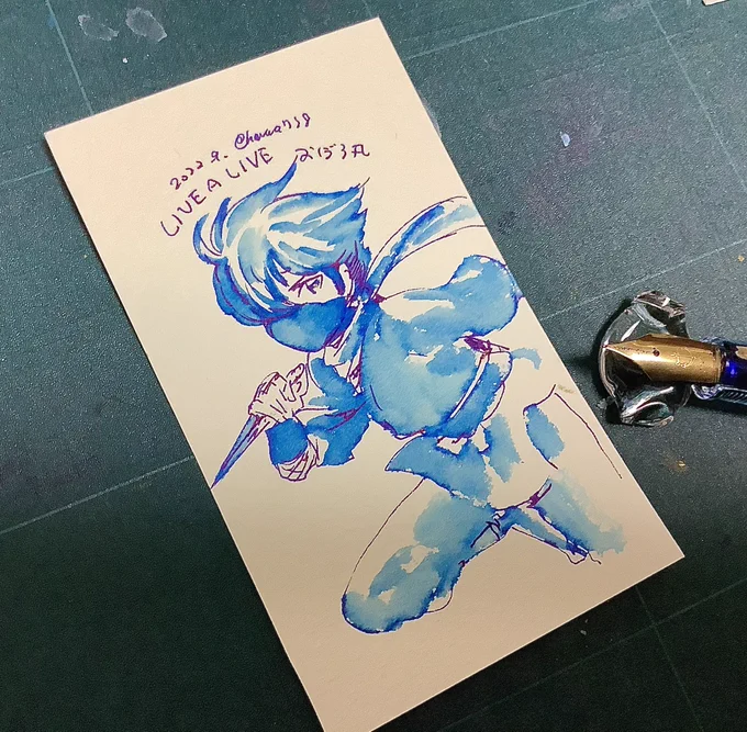 ライブアライブのおぼろ丸もらくがき。やっぱり好きですとっても描きたくなるしとても描きやすいです。 