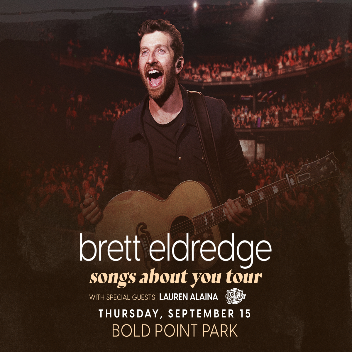 TONIGHT <a href="/wfconcerts/">Waterfront Concerts</a> is excited to bring you <a href="/bretteldredge/">Brett Eldredge</a> with special guests <a href="/Lauren_Alaina/">Lauren Alaina</a> &amp; <a href="/josephgallant_/">Joseph Gallant</a>  here in East Providence, RI

Doors: 5PM
Show: 6:30PM

🎟️:: events.boldpointpark.com/091522