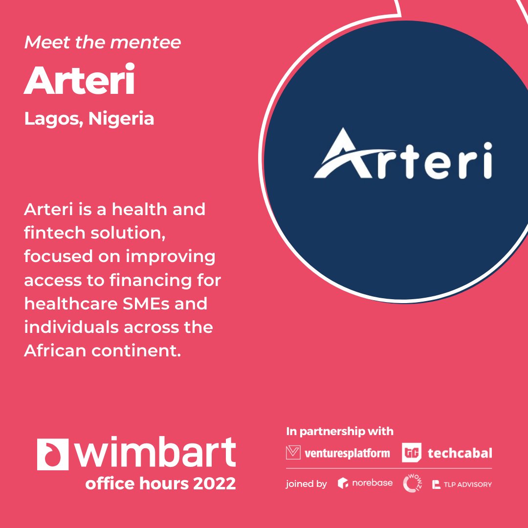 Wimbart's tweet photo. #WimbartOfficeHours4 #WOH4 #Meetthementees #Successful

@Pavehqafrica - Edtech 
@tabirianalytics - Cybersecurity 
@Arteri_Africa - Healthcare
@qiribu - Financial Services https://t.co/HPyzOwg9Lk