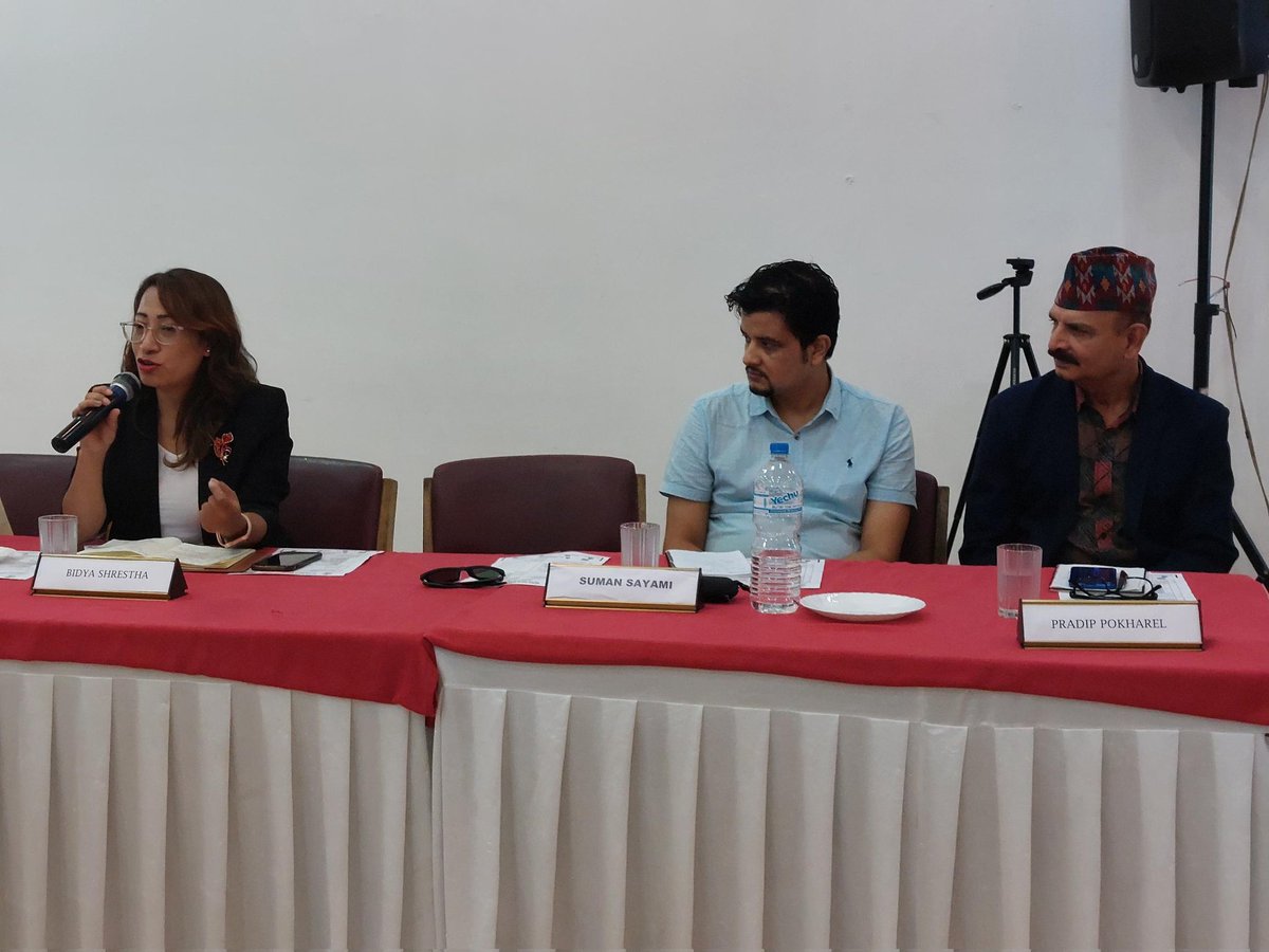 D4D_Nepal's tweet photo. "Media's expectation of financial benefits from candidates plays a vital role in negatively contributing to manipulation during elections." Bidhya Shrestha, Independent Candidate
@UKinNepal @Asia_Foundation @maharjan_sajana @BhugolPark @Craig_Stats
#electionfinancing https://t.co/5ziT5ohTCj