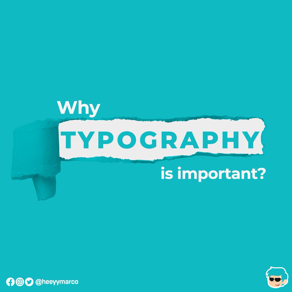 heeyymarco's tweet photo. (1/2) Hey there!
Having a hard time deciding what font to use on your project or brand logo?
IFY! Choosing the right font is so much more than just settling on the most beautiful one. (1/2)
#HeyMarco
#HeyMarContent
#Typography https://t.co/KjQ2cm3rxx