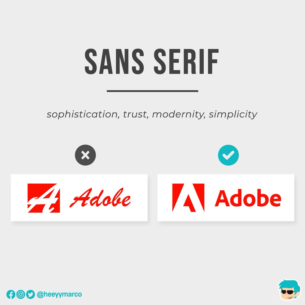 heeyymarco's tweet photo. (1/2) Hey there!
Having a hard time deciding what font to use on your project or brand logo?
IFY! Choosing the right font is so much more than just settling on the most beautiful one. (1/2)
#HeyMarco
#HeyMarContent
#Typography https://t.co/KjQ2cm3rxx