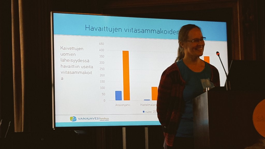 Eeva Einola @Vanajavesikesk toteaa viitasammakkojenkin hyötyvän kunnostuksista #freshabit