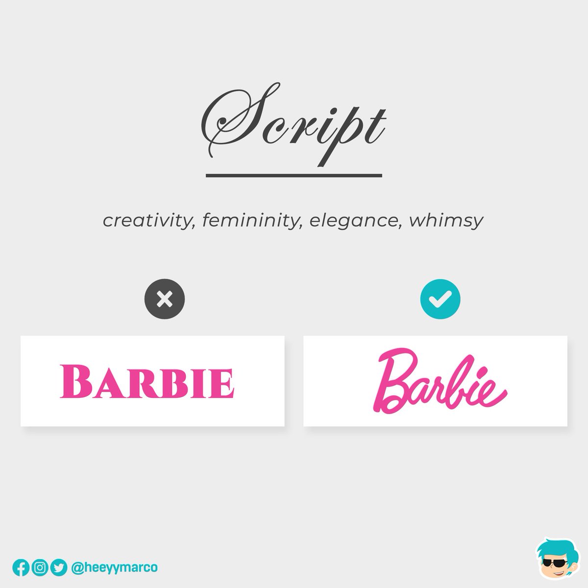 heeyymarco's tweet photo. (2/2)
It is beyond the way it looks and where it is used, the font has to transmit a specific mood or emotion in order to stimulate curiosity or develop anticipation.
Check this out and find out why Typography is important.
#HeyMarco
#HeyMarContent
#Typography https://t.co/XjX6bbnPkJ