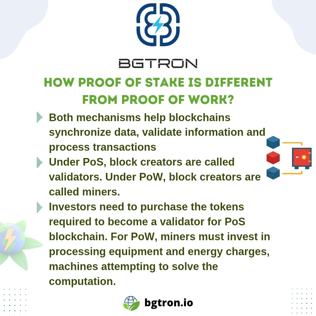 bgtronofficial's tweet photo. How Proof of Stake is Different from Proof Oof Work?
🚀 https://t.co/L0JXergchM
@bgtronofficial
#proofofwork #pow #proofofstake #pos #miners #blockchain #technology #crypto #bgt #bgtron #technology #Energy #bgttoken #greencrypto #energysector #bgtplatform https://t.co/nMztKe3Tb4