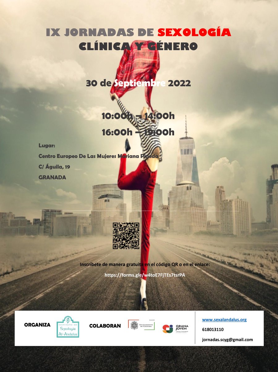 SexAlAndalus's tweet photo. Apúntate completamente gratis a las IX Jornadas de Sexología Clínica y Género https://t.co/pBIU7shDu3 https://t.co/WLJgMePLXI