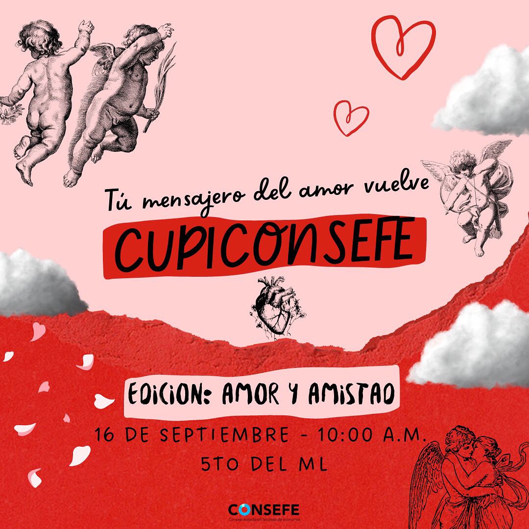 CupiCONSEFE vuelve como tú mensajero del amor🥰. Solo es necesario que escojas a tu(s) amor(es) y amigos que quieres sorprender y nosotros nos encargamos del resto👀
¡ Mañana nos vemos! Esteremos vendiendo rosas, cupcakes, brownies y trufas
