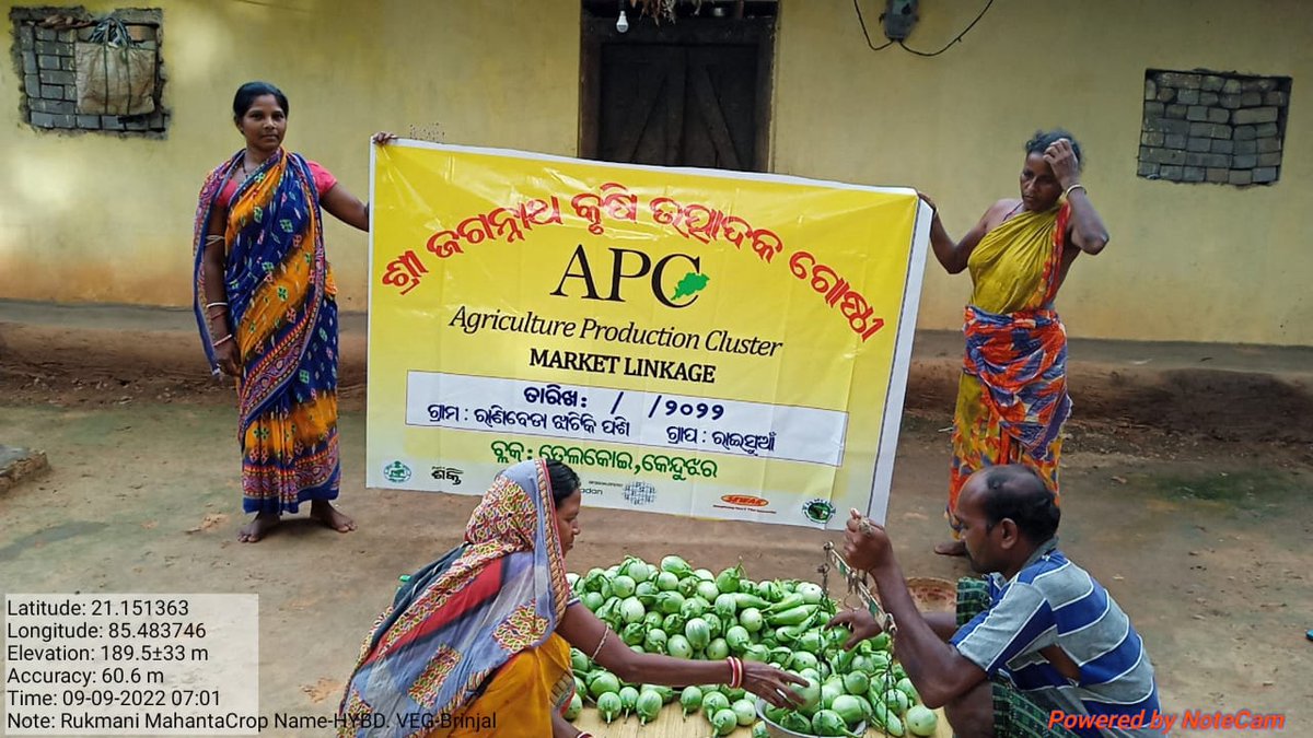 Dist_Kendujhar's tweet photo. #doubliingfarmersincome
ମହିଳାଚାଷୀଙ୍କ ଆୟ  ଦୁଇଗୁଣିତ କରିବା ଲକ୍ଷରେ #କେନ୍ଦୁଝର ଜିଲ୍ଲାର #DMF ସହାୟତାରେ ଏପିସି ପ୍ରକଳ୍ପ ଦ୍ୱାରା ଆର୍ଥିକ ବର୍ଷ   ୨୦୨୨-୨୩(2022-23) ରେ  ବର୍ତ୍ତମାନ ସୁଦ୍ଧା, ପାଖାପାଖି  ୯୧୩୪. ୫୪(9134.54) mt. ପନିପରିବା ଓ ଫଳ ବିକ୍ରି କରି  ୨୨୬.୮୨(226.82)  ଲକ୍ଷ ଟଙ୍କା ରୋଜଗାର କରିଛନ୍ତି, 1/2 https://t.co/C146sBV37m