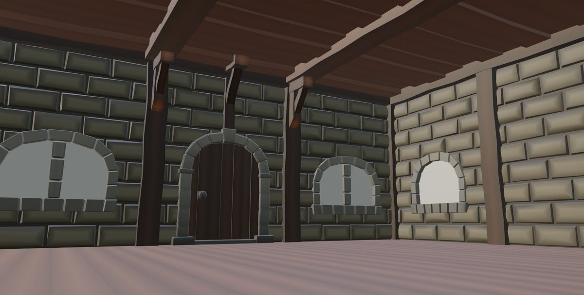 AwesomahTR's tweet photo. Cartoony medieval buildings I modeled on Blender! (imported to roblox studio for showcase purposes)

All these assets are for sale! Wanna get a copy of them? Hit me up and we can discuss a deal :)

#blender3d #lowpoly #gameassets #roblox #robloxdev #fiverrgigpromotion #medieval https://t.co/w93rbaXihn