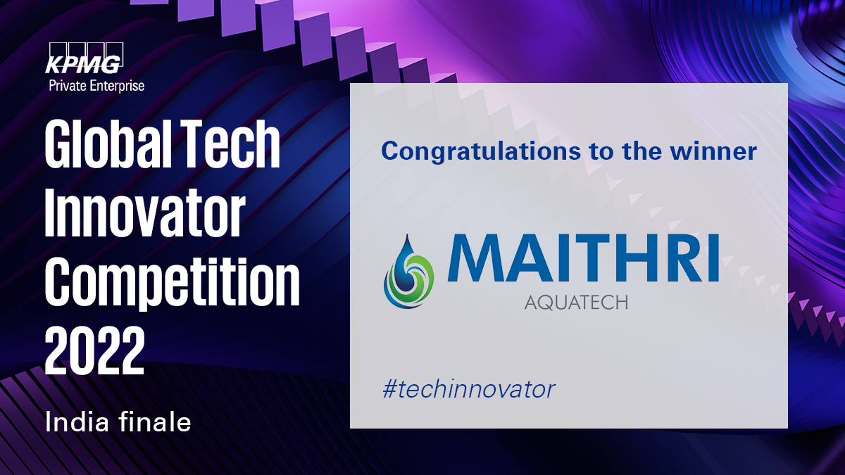 .<a href="/MaithriAquatech/">Maithri Aquatech</a> emerges the winner 🏆 of the Global #TechInnovator Competition 2022 - India finale!! Congratulations to the team 👏🌟

#GTIC2022