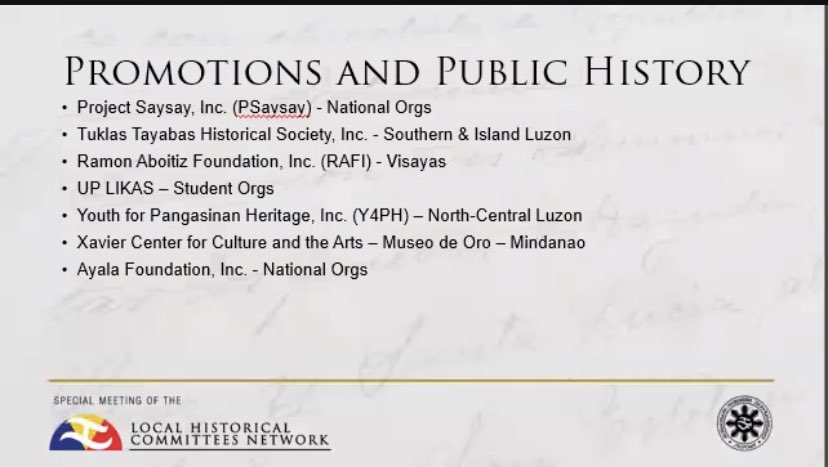 ProjectSaysay's tweet photo. Nitong umaga, nahalal ang Project Saysay bilang bahagi ng Technical Advisory Board ng Local Historical Committees Network. https://t.co/pvydeKuH6F