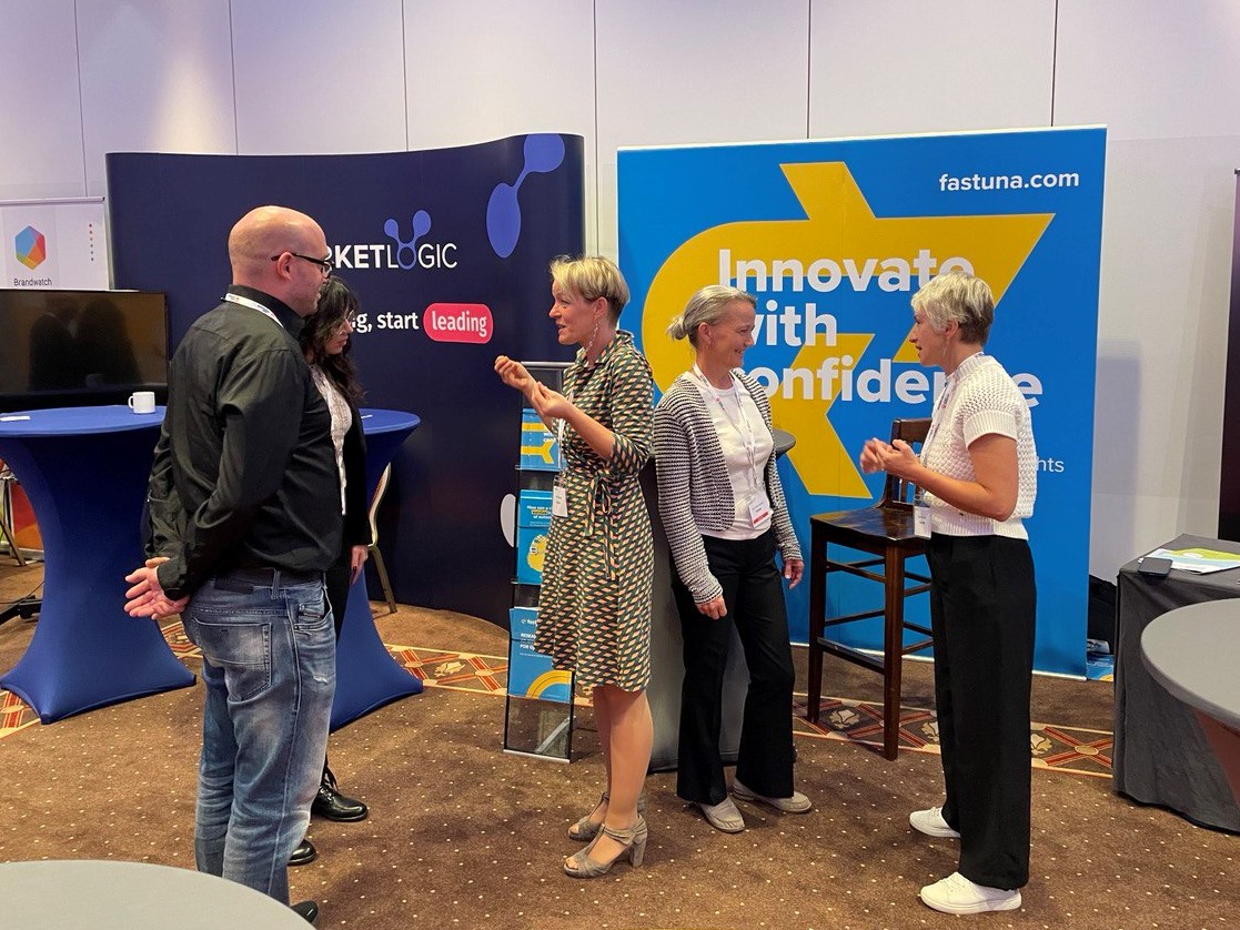 Fastuna1's tweet photo. Inspiring conversations with wonderful people. These days we are participating in #MRMW #mrmweurope #mrx #marketresearch https://t.co/PFOlLP42Sa