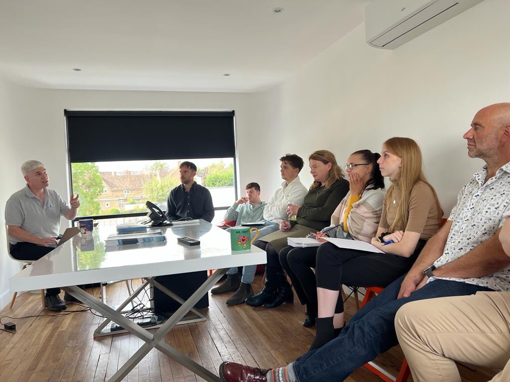Concentration faces on this morning! The team keeping up to date with latest products and updates to building regulations #architecture #cpd #harrismccormackarchitects