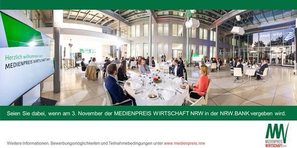 Letzte Chance! Schnell noch Beitrag für #MedienpreisWirtschaftNRW einreichen und Preisgelder im Gesamtwert von über 25.000€ gewinnen! Die #Jury entscheidet, welche Wirtschaftsjournalist*innen in der <a href="/NRWBANK/">NRWBANK</a> bei der Preisverleihung dabei sein dürfen nrwbank.de/de/die-nrw-ban…