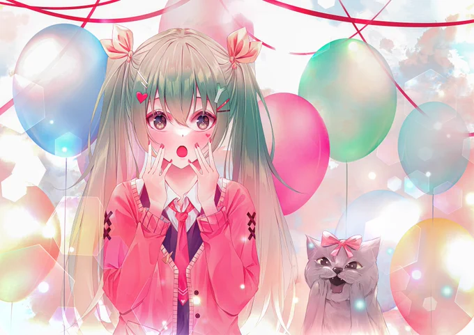 キラキラ#VOCALOID #初音ミク #絵描きさんと繋がりたい  #絵柄が好みって人にフォローされたい 
