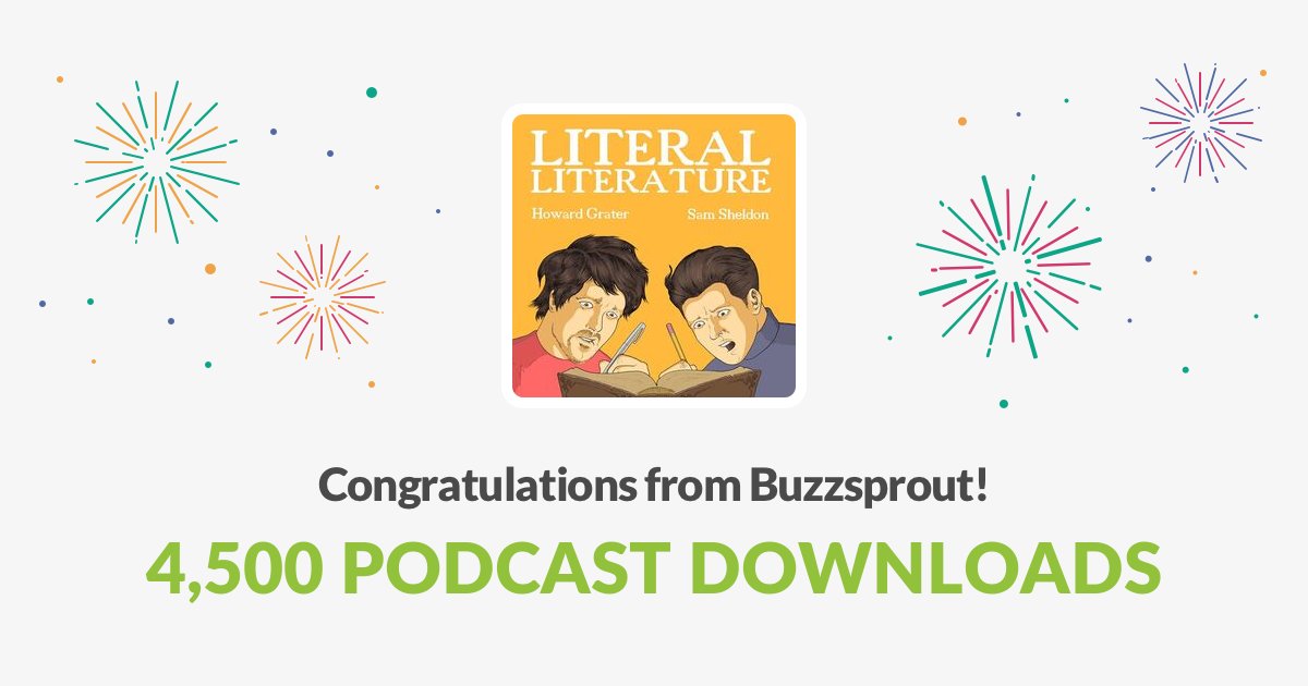 LiteralLitPod's tweet photo. Thank you to everyone who has listened so far! If you're interested in Book Based Stupidity and want to help us get to 5000 hit the link below or find us on your favourite podcast service!

 #PodcastHQ  #podcast #podcasting #podcasts #podcastlife 

https://t.co/mR4jMKtZgh https://t.co/4ucZnjXZwQ