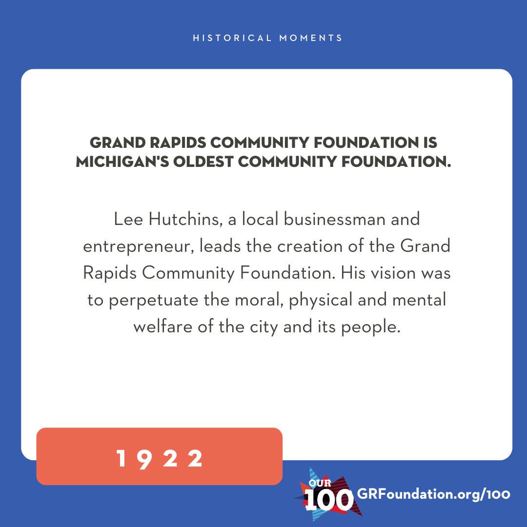 GRCommFound's tweet image. For this week&apos;s #ThrowbackThursday we are getting ready for our founding anniversary! September 19 we will be throwing confetti and celebrating our 100th anniversary. 

Join us on Monday for some social media festivities!