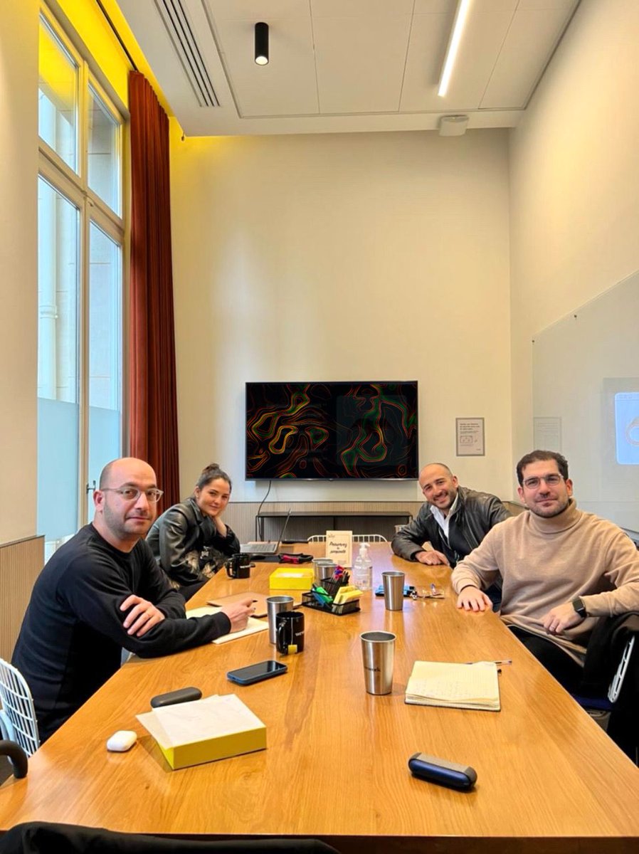 eddress_co's tweet photo. #ThrowbackThursday 
A quick stop in Paris was needed for part of the team to meet and discuss future plans. 

Thank you Karim Khoury, Ahmad Tuffaha, Samer Azar, and Jade Chehabeddine for sharing a typical Parisian working day. 
#eddress #teambuilding https://t.co/YBhiNfryjq