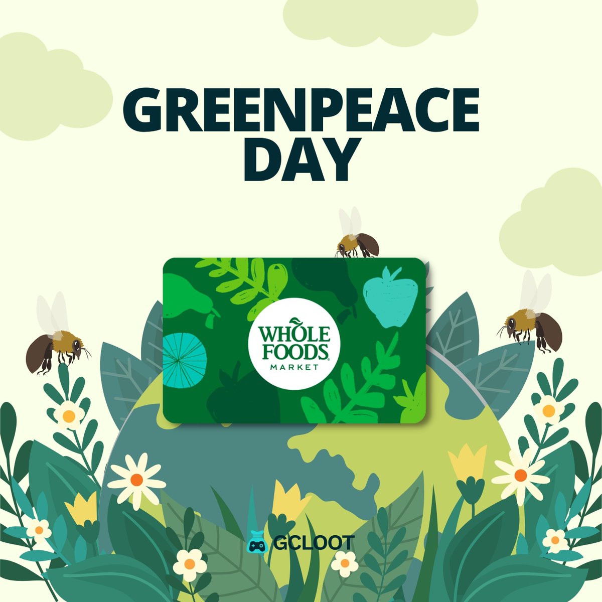 gc_loot's tweet photo. Today is extra special because it's #GreenpeaceDay! What extra step are you doing today for the betterment of you and the planet? 🌏 https://t.co/zMAkliVoIa