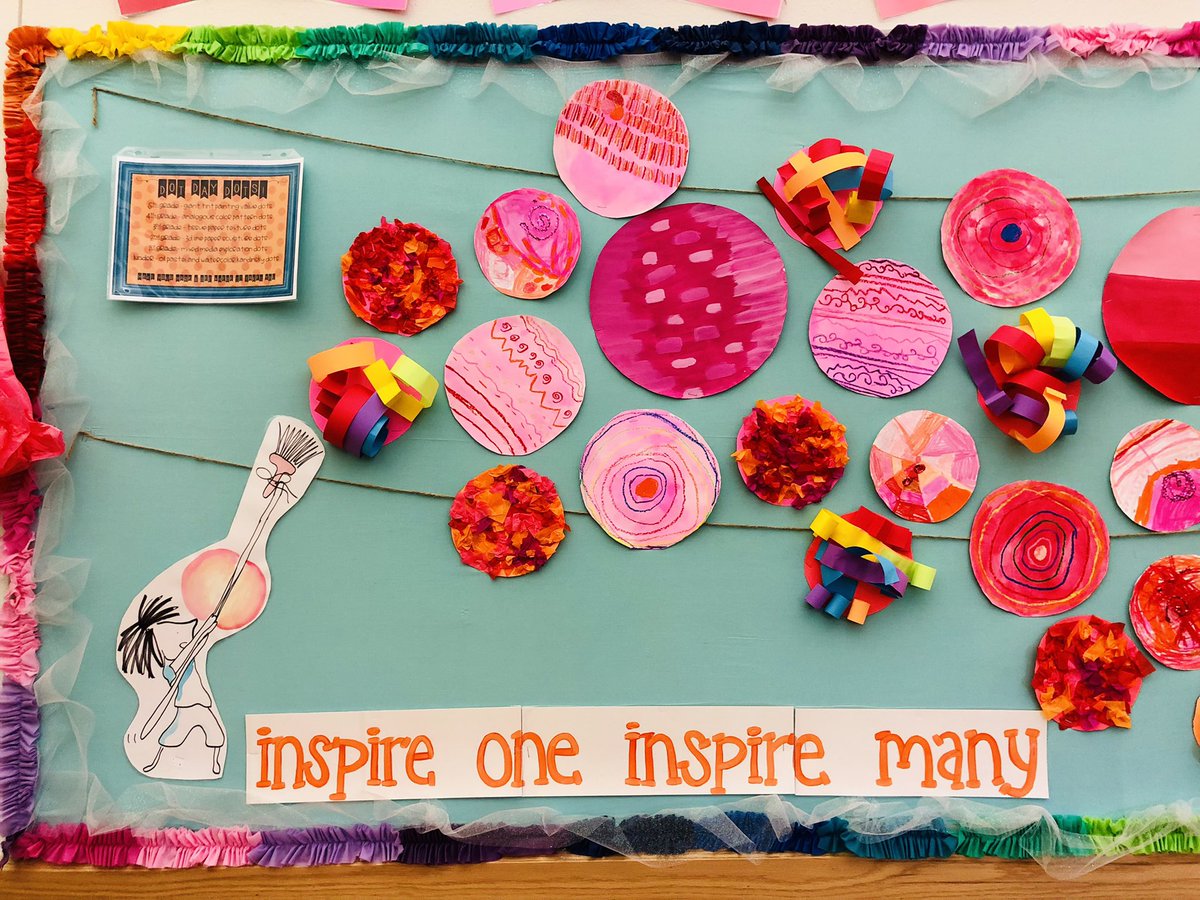 missh_ART_mann's tweet photo. 🟠💕’Twas the day of #DotDay, and all through the school, all the kids were creating, & making their art look so cool! All the dots were hung in the hallway with care, in hopes that their mark would soon be made there!💕🟠 #mcspedden #inspireoneinspiremany #dotday22 @McSpeddenES https://t.co/o4NLcRpnFo