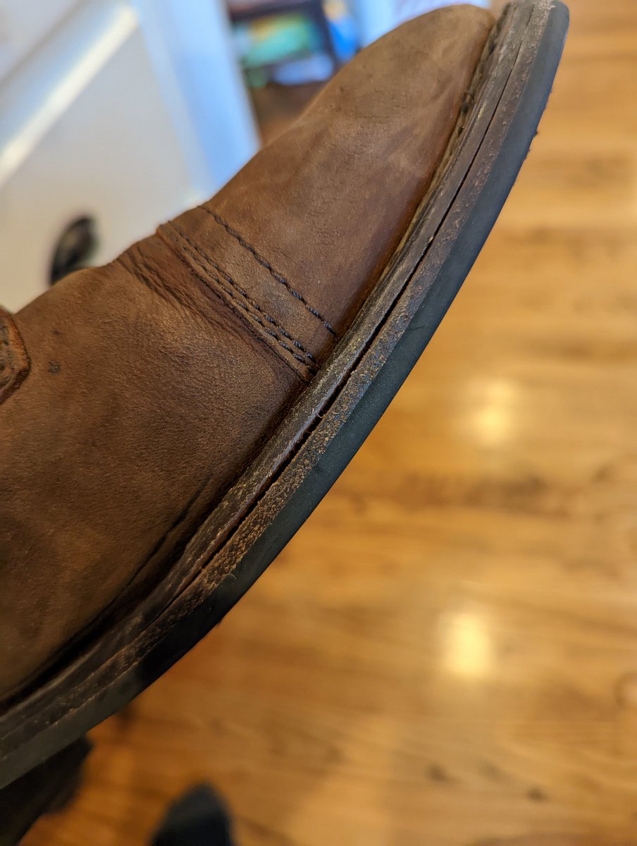 drewfrancis's tweet photo. Two pairs of @ThursdayBootCo one replaced for free. Don't believe the hype. They lasted a year. My @chippewa_boots are still going strong after 5 years. https://t.co/qyPR1AS9M5
