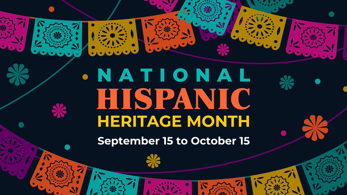 MatthewRStover's tweet photo. Today marks the start of #NationalHispanicHeritage month in the United States!  We celebrate Hispanic Heritage Month to honor the contributions, accomplishments, and diverse cultures of Hispanic American heroes who have motivated others to succeed. https://t.co/fp9Xzl0Nge