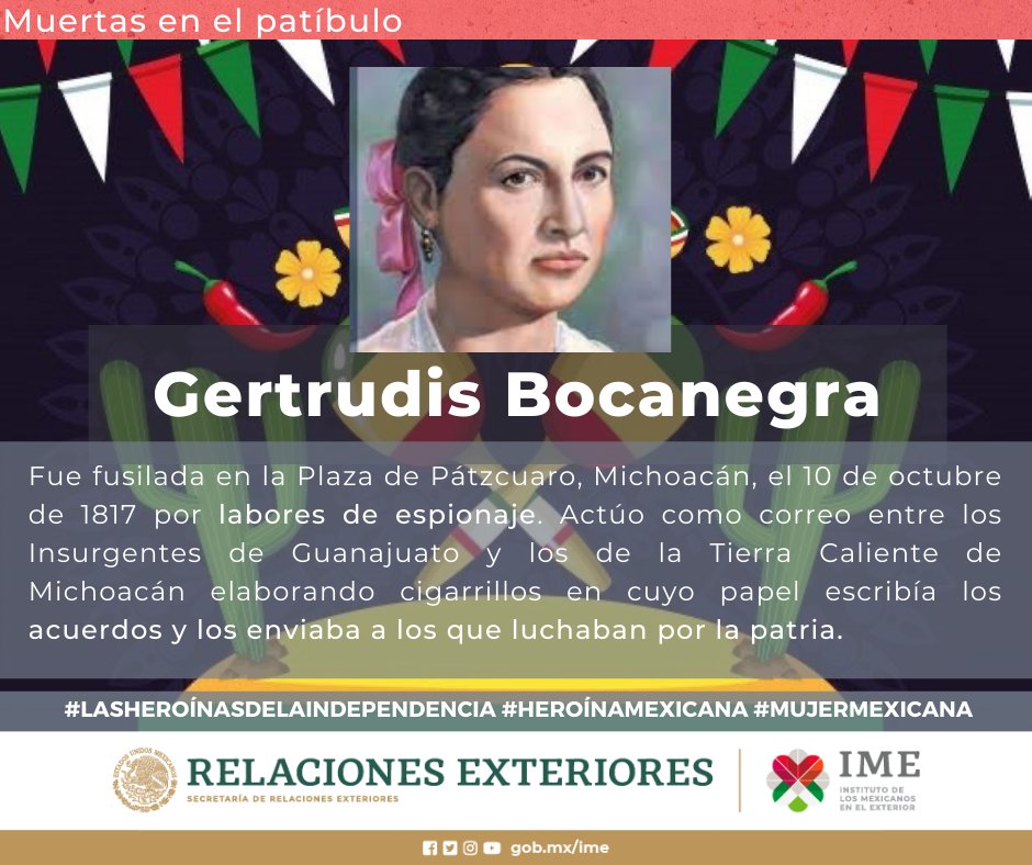 EmbaMexAze's tweet photo. #LASHEROÍNASDELAINDEPENDENCIA #HEROÍNAMEXICANA #MUJERMEXICANA
@IME_SRE https://t.co/uDNADd17lW