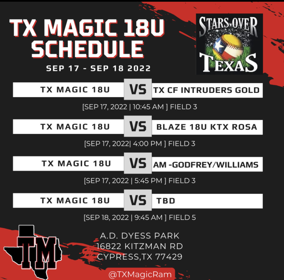 TxMagicRam's tweet image. Tx Magic Ram 18 will be starting the season this weekend. Great weather great fields and great competition. Check us out!#magicmade ⁦@SchreinerSB⁩ ⁦@SAGU_Softball⁩ ⁦@JanaeShirley⁩ ⁦@LSCPA_Softball⁩ ⁦@CoachMariaWinn⁩ ⁦@SanJacSoftball⁩