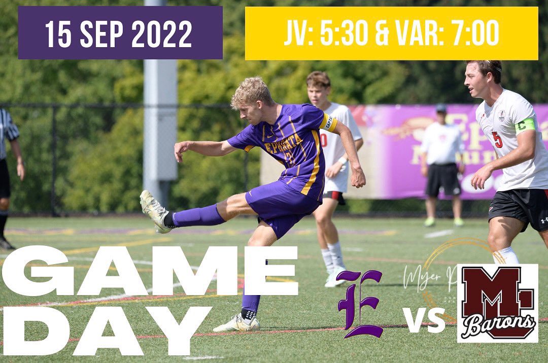 EphBoysSoccer's tweet photo. 🚨Game Day🚨 The boys will take on Manheim Central at home‼️come out and support our boys or tune into @BRC11SPORTS 🤙🏽 #destiny 

Jv: 5:30
Varsity: 7:00 https://t.co/NqiIXBfyxW
