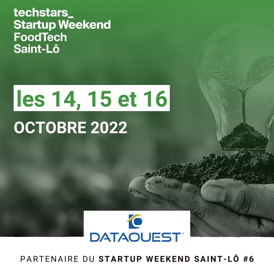 🤝Partenariat🤝

DATAOUEST est partenaire de la 6e édition du Startup Weekend Saint-Lô, spécialisé sur la thématique « FoodTech » !

#dataouest #startupweekend #evenement #saintlo #manche #startups #Techstars #foodscience #foodtech #Sponsor #entrepreneur #entrepreneuriat