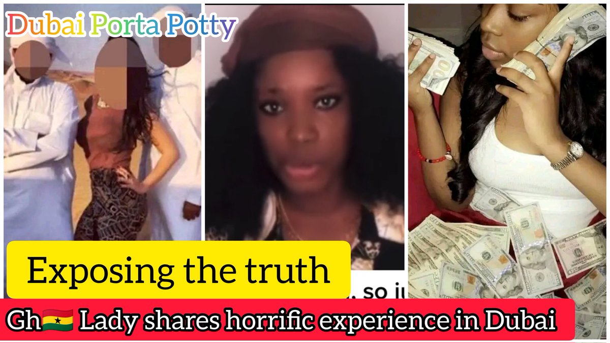 KadeBorga's tweet photo. I got involved.... I was forced to sleep with dog and eat human poop for 10k dollars... Ghanaian lady shares horrific experience in Dubai
.https://t.co/zJpXMr6SIB

#dubaiportapotty #Dubai #DubaiPortaPottyvideo #Dubaigirl 
#TikTok #SHATTAMUSIC https://t.co/KPyNqpaBSn