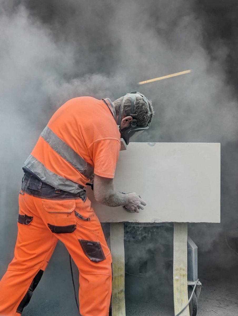 LapicidaLtd's tweet photo. Behind the scenes, one of our fabrication team is creating a #bespoke water feature for Ornamenti by #Lapicida.
It shows the dedication and care that goes into hand finishing our bespoke pieces.
Call into the #Ornamenti show garden in #Harrogate. #BTS
https://t.co/sxNj2hrymi https://t.co/514JLuURzw