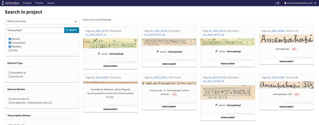 Teklia (@_teklia_) on Twitter photo When <a href="/_Teklia_/">Teklia</a> collaborated with <a href="/ifaocaire/">Ifao - Institut français d'archéologie orientale</a> to process 100-year-old handwritten notebooks retracing excavation works in Ancient Egypt. bit.ly/3QNK953
Discover the potential of the winning combination of AI #handwrittentextrecognition with Human knowledge on #Arkindex. When <a href="/_Teklia_/">Teklia</a> collaborated with <a href="/ifaocaire/">Ifao - Institut français d'archéologie orientale</a> to process 100-year-old handwritten notebooks retracing excavation works in Ancient Egypt. bit.ly/3QNK953
Discover the potential of the winning combination of AI #handwrittentextrecognition with Human knowledge on #Arkindex.