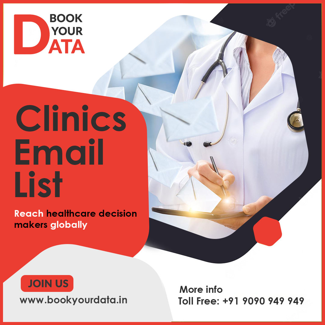 BookYourData2's tweet photo. Do you want to increase the impact of your services? Clinics Email Lists from Book Your Data would be ideal for you.
~Via Book Your Data: https://t.co/yYkH2E6r4D
.
#BookYourData #Clinic #Doctor #Health #Hospital #Medical #Healthcare #Medicine #Covid #aesthetics #Surgery https://t.co/OWXyClNONp