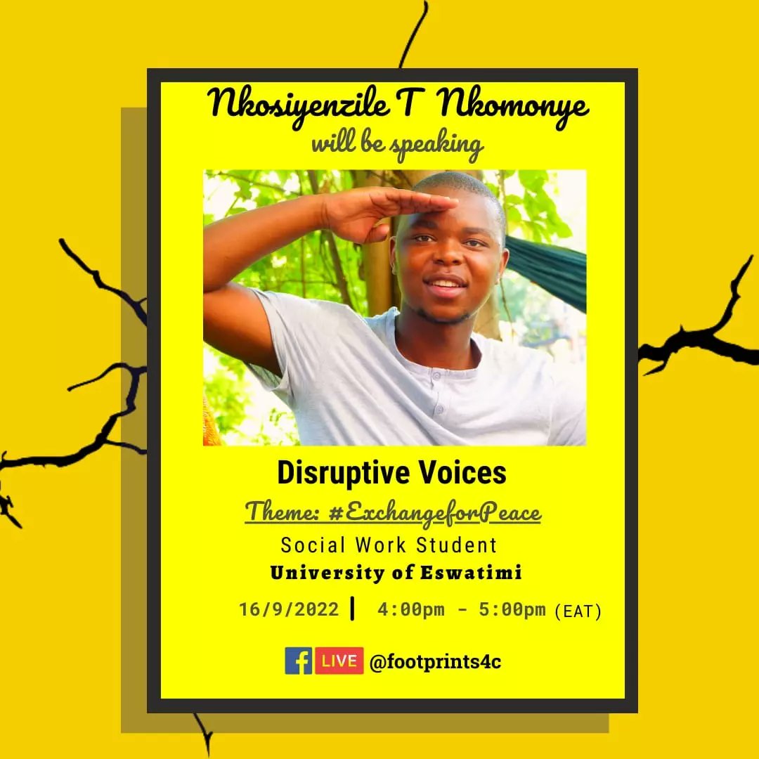 Kenya_Unites's tweet photo. Our partner @footprints4c will be hosting the Disruptive Voices show tomorrow, 16th September and it will be focusing on peace and what roles the youth from different parts of Africa and Europe have to play in strengthening and building peace. Tune in!
#PeaceMonth #TikTok https://t.co/zTlNgo3HBi