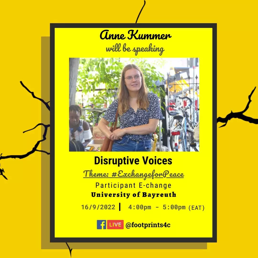 Kenya_Unites's tweet photo. Our partner @footprints4c will be hosting the Disruptive Voices show tomorrow, 16th September and it will be focusing on peace and what roles the youth from different parts of Africa and Europe have to play in strengthening and building peace. Tune in!
#PeaceMonth #TikTok https://t.co/zTlNgo3HBi