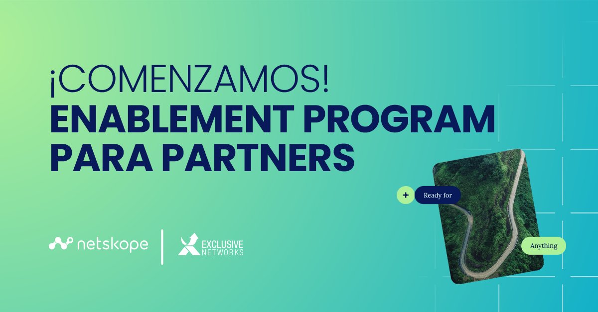 Hoy ha tenido lugar la primera parte del Enablement Program para Partners, de <a href="/NetskopeES/">Netskope ES</a>.
Muchas gracias a todos los participantes👏🏻
¡Estamos deseando veros en las próximas sesiones! 💻