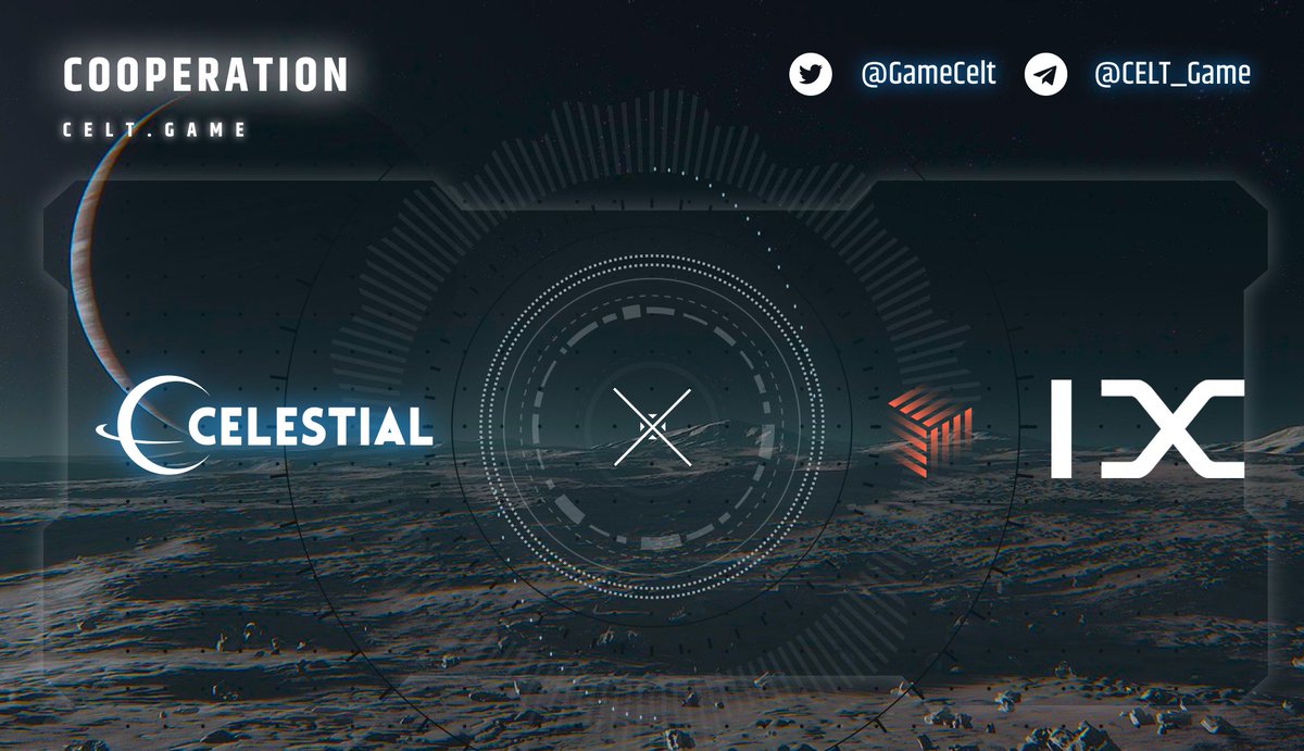 GameCelt's tweet photo. 📢Celestial PARTNERSHIP with @Planetix0 

$CELT - The world's first in #GameFi‌ + SocialFi + NFTSwap the #Metaverse. Come enjoy intergalactic war 🔥 ⚔️ 

$IXT - Planet IX is an NFT-based strategy game. Rebuild Earth to its former green and blue glory! 💪

#Web3 #GameFi https://t.co/Y0hH9R8a5Q