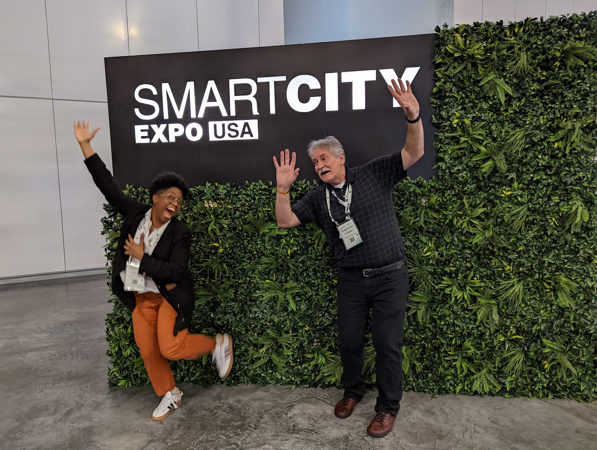 Two of our #Macon travelers, @Caristele and @MercerYou's Dr. Bob Allen are having a great time at @SmartCityExpoUS in #Miami! Stay tuned for more from our cohort of #smartcity Maconites! #knightcities #SCEUSA #SCEWC #smartcities #redefiningsmart