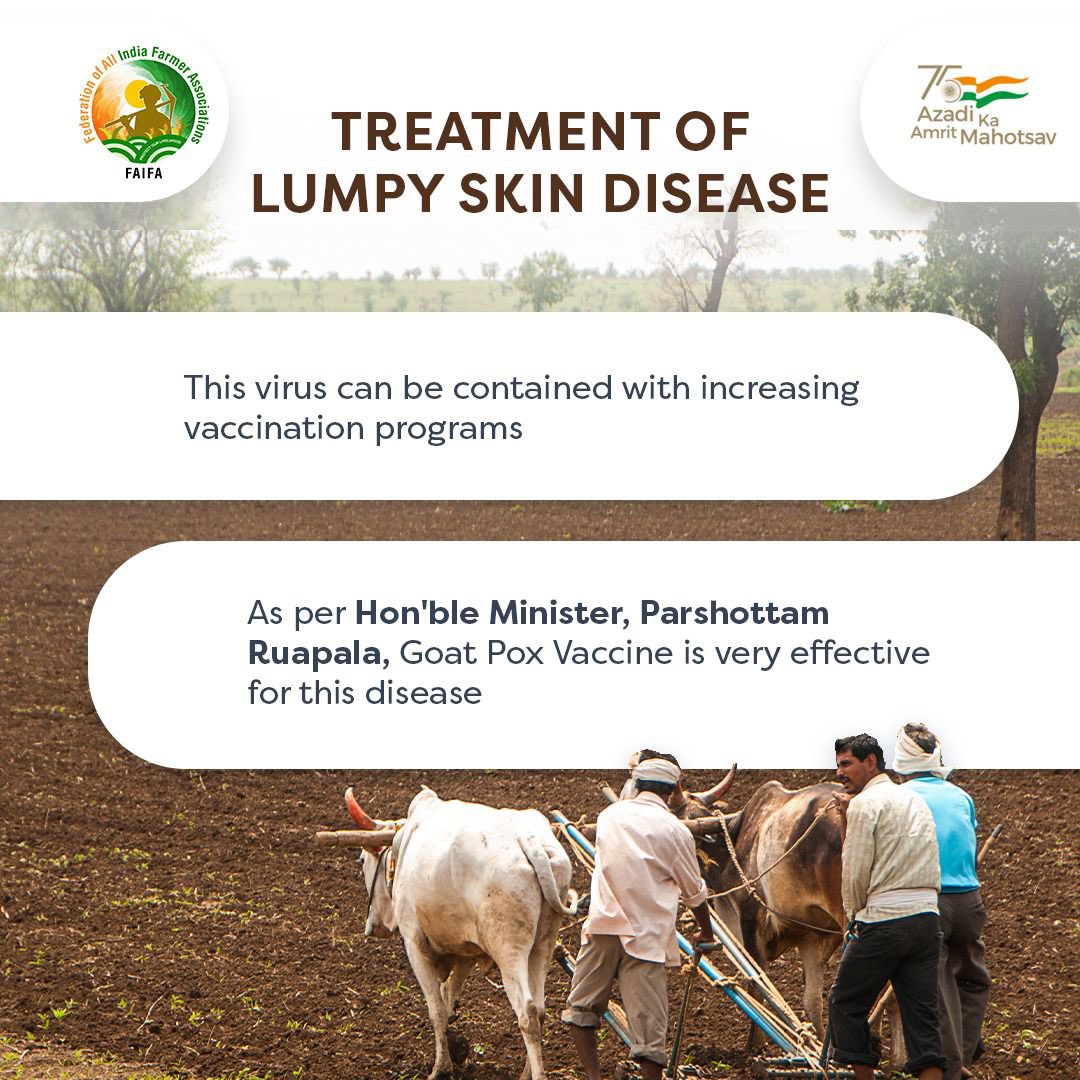 FAIFA_Official's tweet image. How can #LumpySkin disease be contained? 

Here&apos;s what Parshottam Ruapala, Minister of Fisheries, Animal Husbandry and Dairying of India had to say!