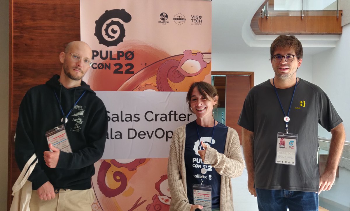 leadtech_social's tweet photo. El #TBT de hoy va dedicado al 𝙚𝙦𝙪𝙞𝙥𝙤 𝙙𝙚 𝘽𝙖𝙘𝙠𝙚𝙣𝙙, cuyo interés en las buenas prácticas dentro del desarrollo del código 🔗 les llevó hasta Vigo para asistir al #PulpoCon22 🐙.
¡Gracias por remar siempre juntos y querer seguir creciendo! 😎
#Leadtech #Team https://t.co/yAbtCxLUBt