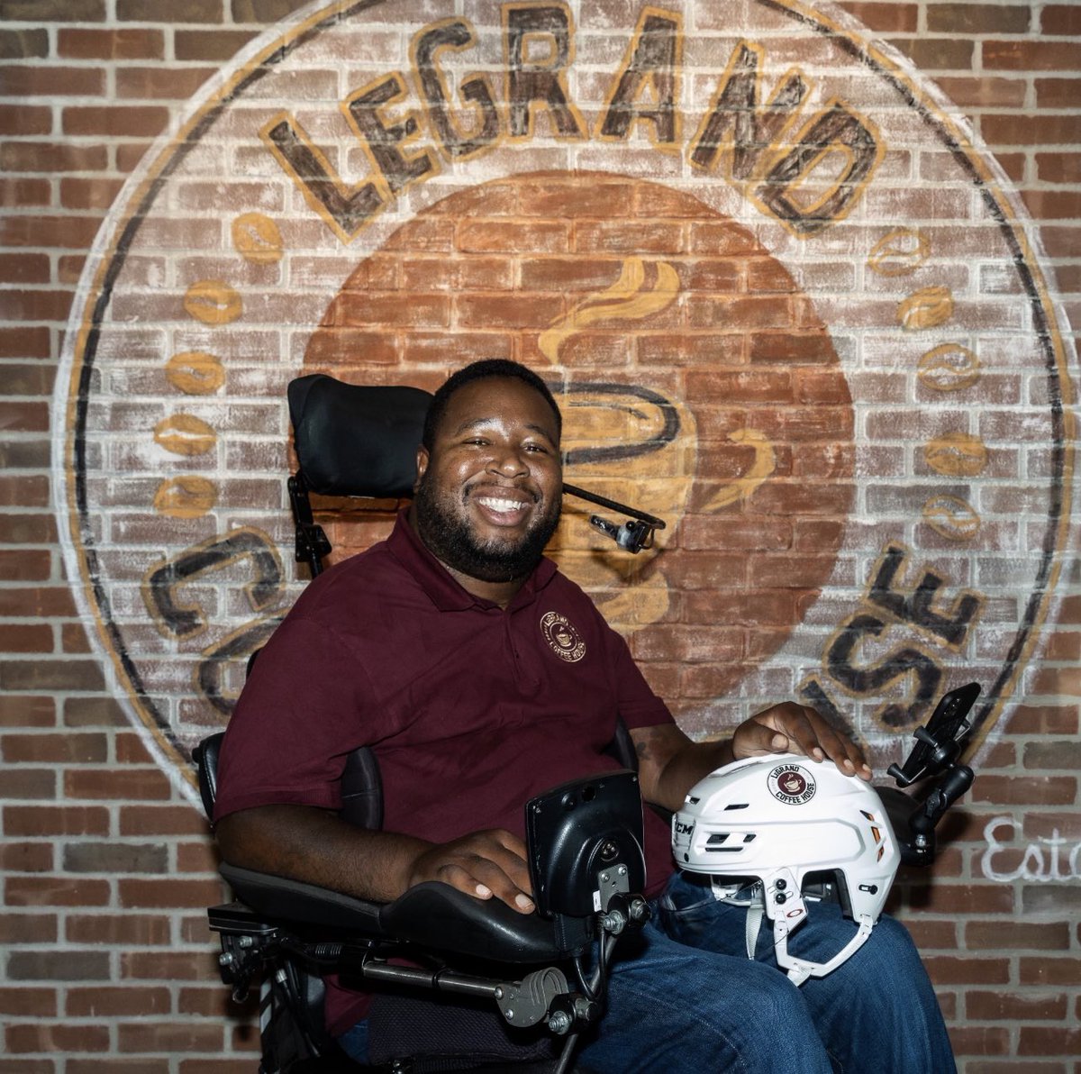 darrenrovell's tweet photo. JUST IN: The @NJDevils and @Prudential announce that the winner of the Devils Buy Black Partnership competition is @EricLeGrand52 and his LeGrand Coffee House. 

For winning the competition, the LeGrand Coffee House logo will appear on Devils player helmets for road games. https://t.co/BlCdgNTGN7