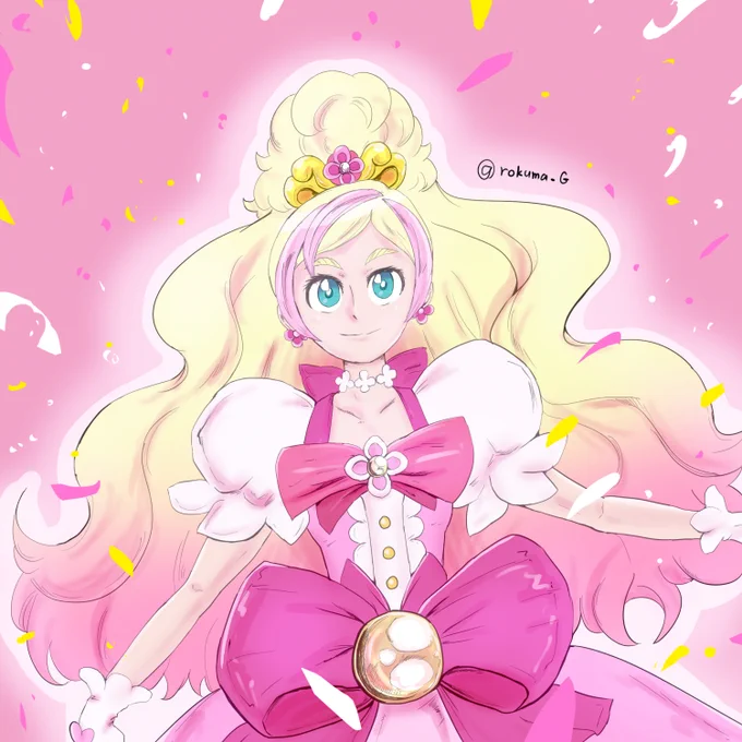 キュアフローラを描きましたごきげんよう 