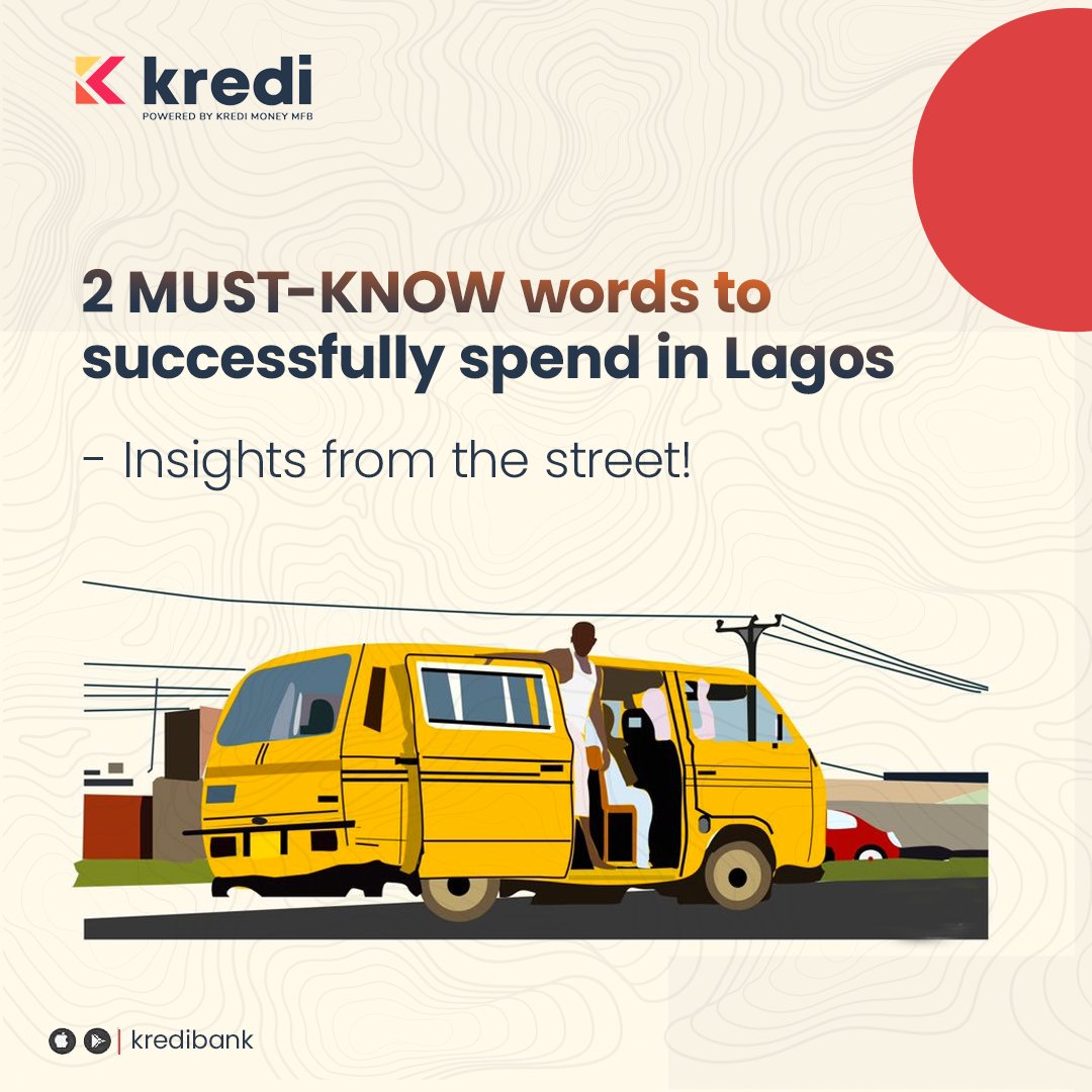 thekredibankng's tweet photo. Ngl, when you look away from all the stress, Lagos is still a fun place to hustle, sweat, and spend😋
Which other word do you think is commonly used on the streets of Lagos?
Tell us in the comment section😁
#banktheinKREDIbleway #krediapp #kredibank #safedigitalbanking https://t.co/7SOMU4V6nq